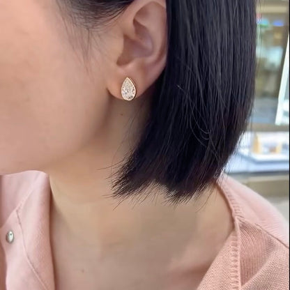 ANSTER Wholesales Price 1-2ct Pear cut Lab Grown Loose Diamonds with IGI for Gold Stud Earrings