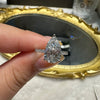 ANSTER Jewelry Anel de diamante ético feito à mão em ouro 18K com lapidação pera cultivado em laboratório 