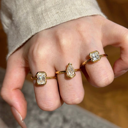 ANSTER Wholesales Price 1.5ct Lab Grown Diamond Ring with IGI Women Gold Ring