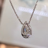 ANSTER Customized Wholesales Price Pear cut Lab Grown Diamond Pendant Necklace with IGI