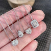 ANSTER Customized Wholesales Price Pear cut Lab Grown Diamond Pendant Necklace with IGI