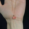 ANSTER Custom Wholesales Price Perfume Bottle Design Fancy Pink Lab Grown Diamond Pendant Necklace with IGI