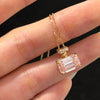 ANSTER Custom Wholesales Price Perfume Bottle Pendant Fancy Pink Lab Grown Diamond Necklace with IGI