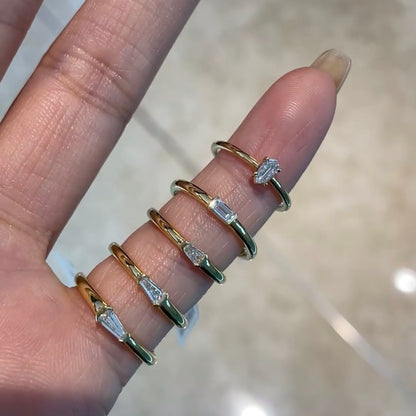 ANSTER Wholesales Price 0.1ct Lab Grown Diamond Ring with IGI Women Pinky Ring