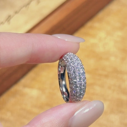 ANSTER Jewelry Anel de diamante ético feito à mão em ouro 18K com lapidação pera cultivado em laboratório 