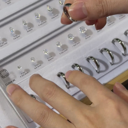 ANSTER Jewelry Tools Aço Inoxidável Personalizado Zircônia Cúbica Tamanho Formato Gráfico 
