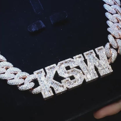 ANSTER Jewelry Custom 18K Gold VVS Lab Grown Diamond Hip Hop Necklace Chains