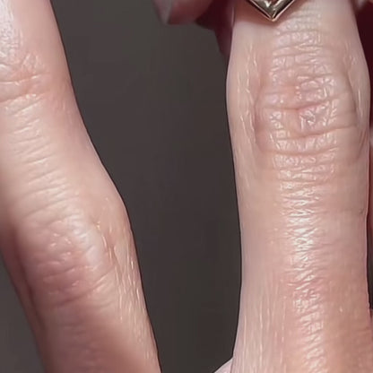 ANSTER Jewelry 18K Gold 1ct Lab Grown Diamond Ring with IGI Unique Design