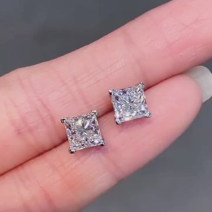 ANSTER Jewelry Customize Lab Grown Diamond PT950 platinum Earrings