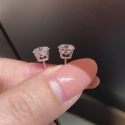 ANSTER Jewelry Customize Platinum PT950 Lab Grown Diamond Earrings