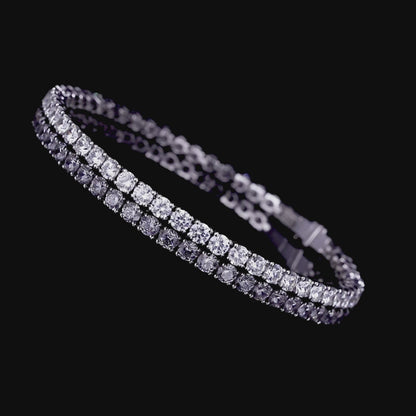 ANSTER JEWELRY 13 CTW Pear Cut 18K Gold Lab Grown Diamond Bracelet