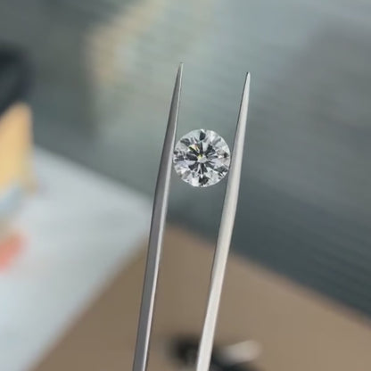 ANSTER Wholesales Price 0.5-1.5ct Bezel Setting Lab Grown Diamonds Stud Earrings with IGI