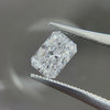 ANSTER Jewelry Factory 18K Real Gold Ring Three stone design Radiant cut Lab Grown Diamond Ring with IGI