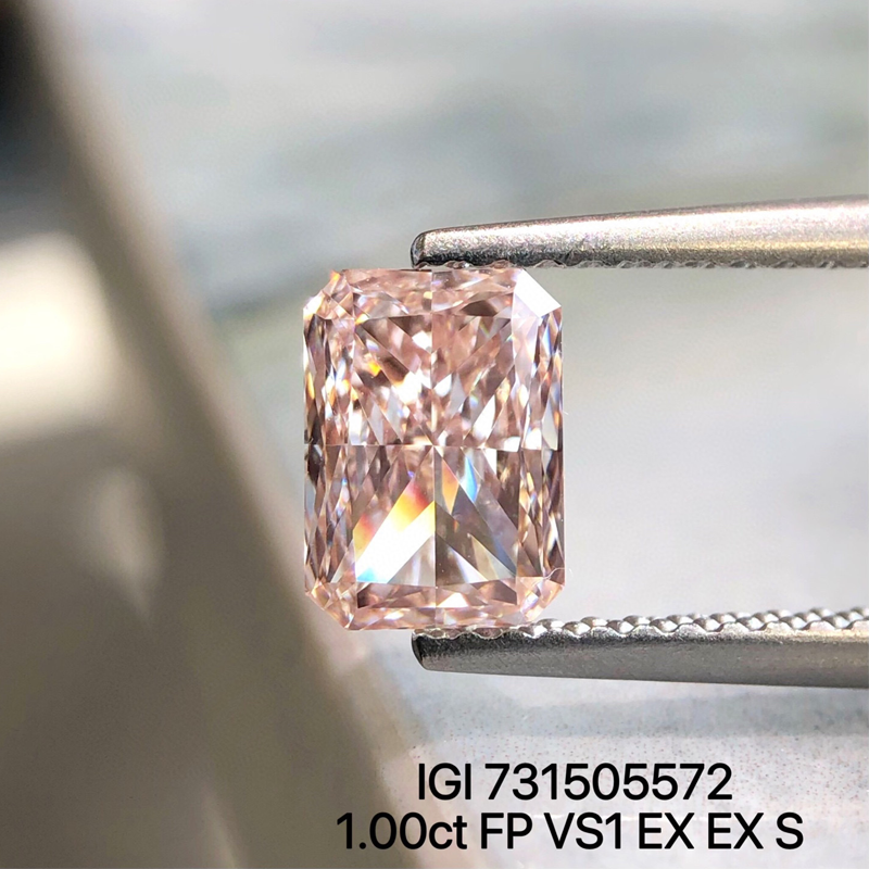 ANSTER Wholesales Price 1ct Lab Grown Pink Diamonds with IGI for Jewelry making