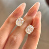 ANSTER Wholesales Price Cushion Lab Grown Diamonds Unpierced Earrings with IGI