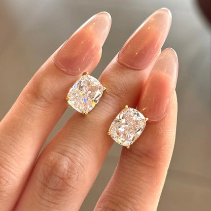 ANSTER Wholesales Price Cushion Lab Grown Diamonds Unpierced Earrings with IGI