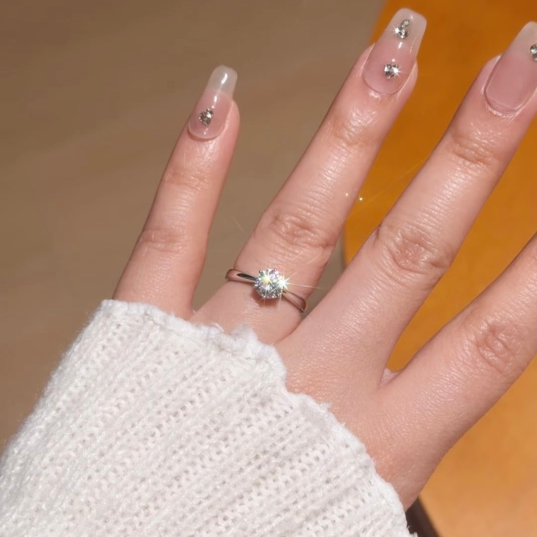 ANSTER Wholesales Price 1ct Lab Grown Diamond Ring with IGI Women Engagement Ring