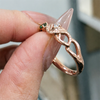 ANSTER Wholesales Price Fancy Green Melee Lab Grown Diamond Ring with IGI