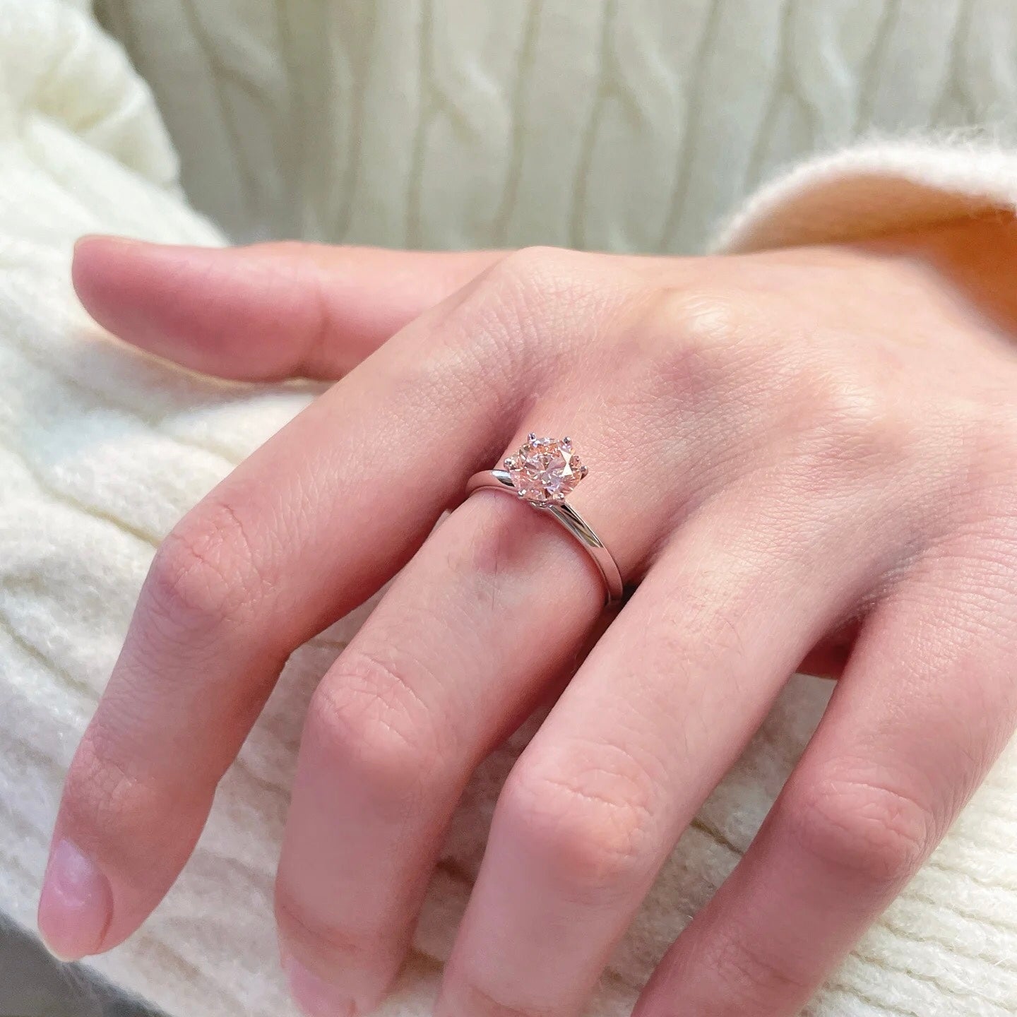 ANSTER Wholesales Price 1ct Lab Grown Pink Diamonds with IGI for Jewelry making