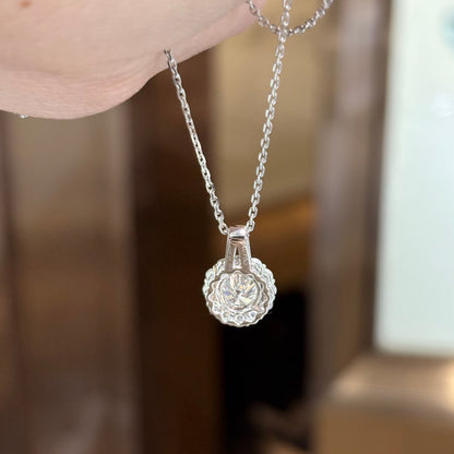ANSTER Custom Wholesales Price Bezel setting Lab Grown Diamond Pendant Necklace with IGI