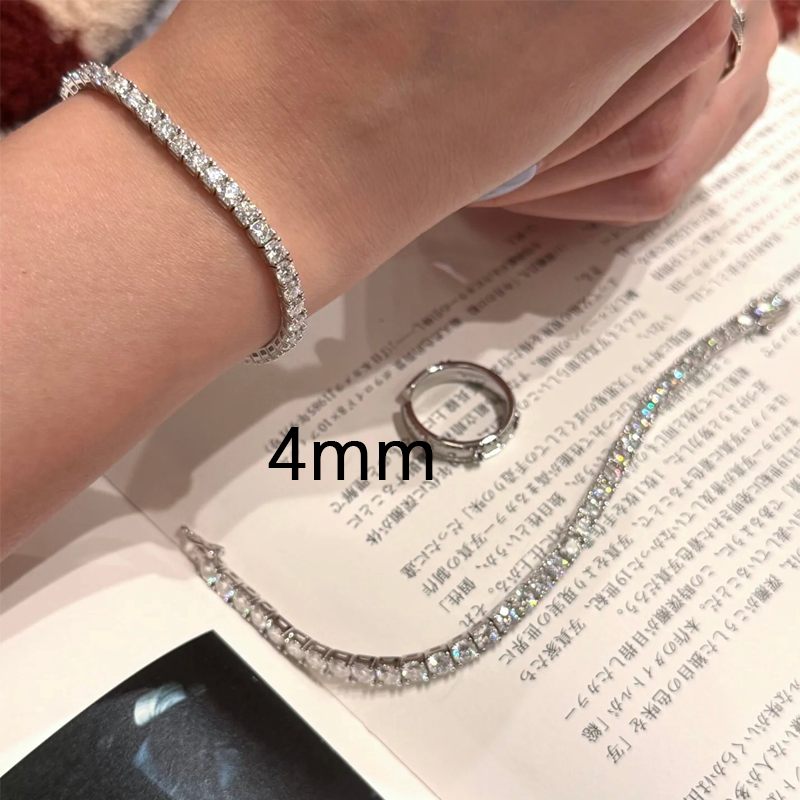ANSTER Wholesales Price 2mm-4mm Lab Grown Diamonds Tennis Bracelet with IGI