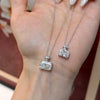 ANSTER Custom Wholesales Price Perfume Bottle Design Lab Grown Diamond Pendant Necklace with IGI