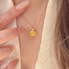 ANSTER Custom Wholesales Price Perfume Bottle Pendant Lab Grown Yellow Diamond Pendant Necklace with IGI