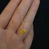 ANSTER Custom Wholesales Price Bezel setting Lab Grown Yellow Diamond Pendant Necklace with IGI