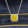 ANSTER Custom Wholesales Price Fancy Yellow Lab Grown Diamond Pendant Necklace with IGI