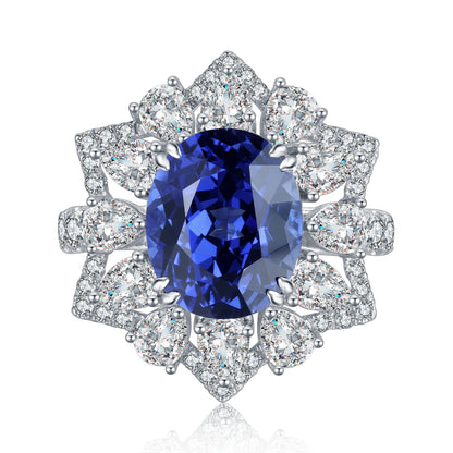 Luxury Lab Grown Sapphire S925 Ring