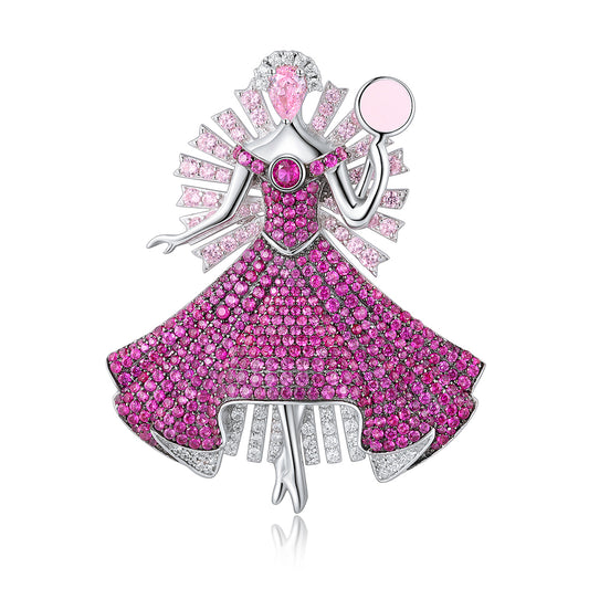 Broche de pedras preciosas para menina ANSTERGEMS