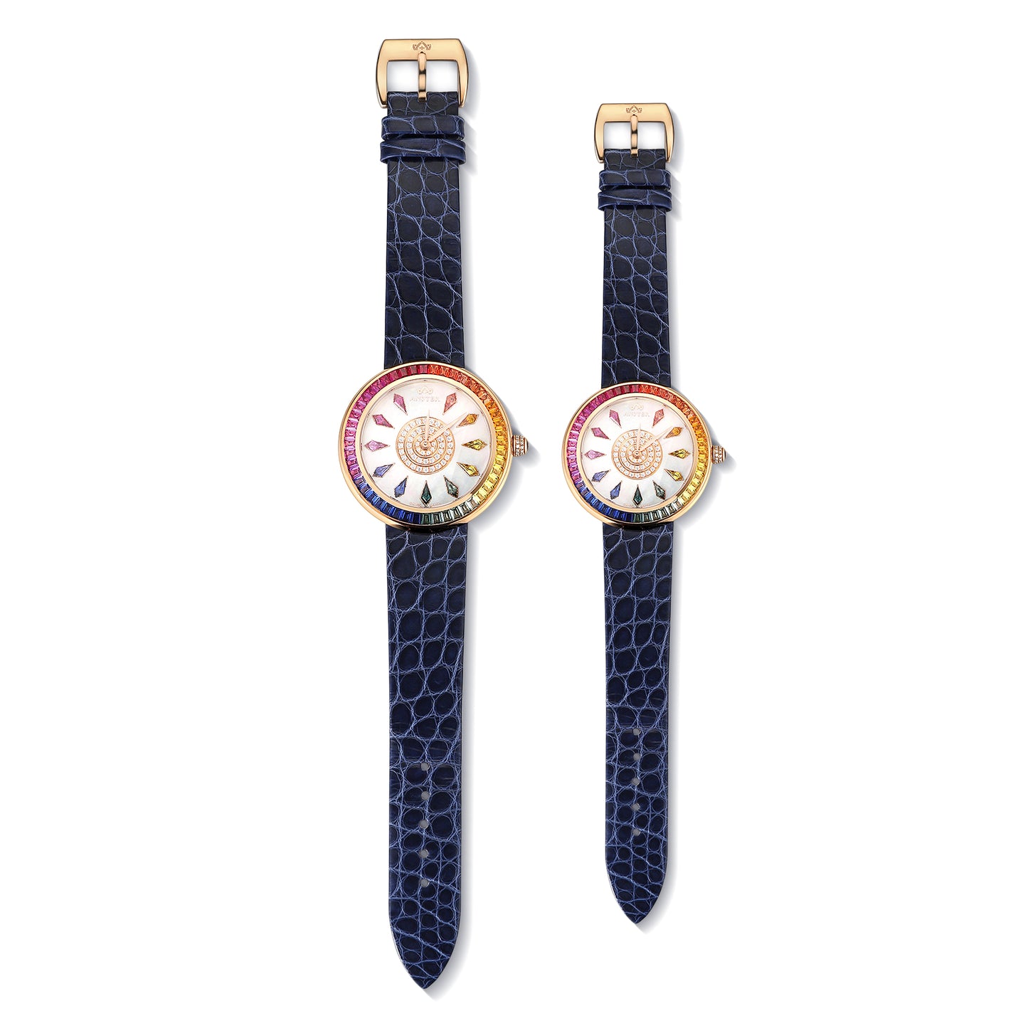 ANSTER JEWELRY Rainbow 925 Silver Steel Quartz Watch