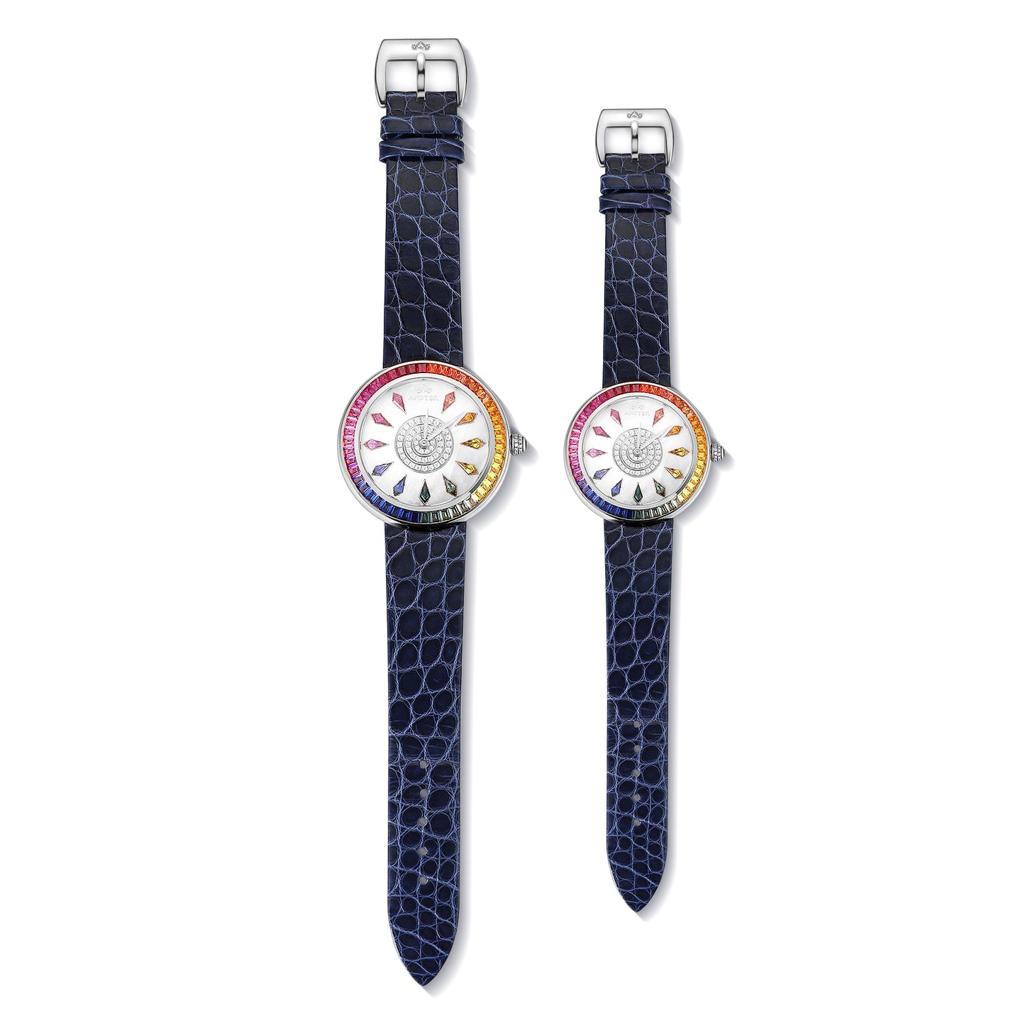 ANSTER JEWELRY Rainbow 925 Silver Steel Quartz Watch