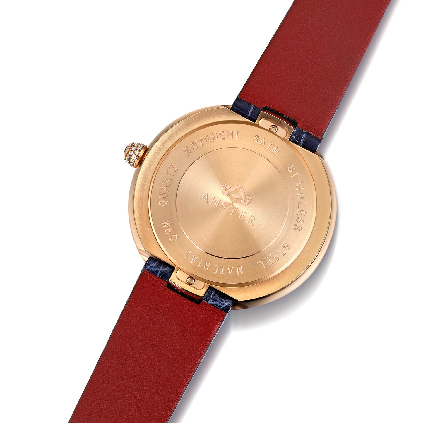 ANSTER JEWELRY Rainbow 925 Silver Steel Quartz Watch