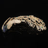 ANSTER JEWELRY Birds Feather Gemstone Brooch