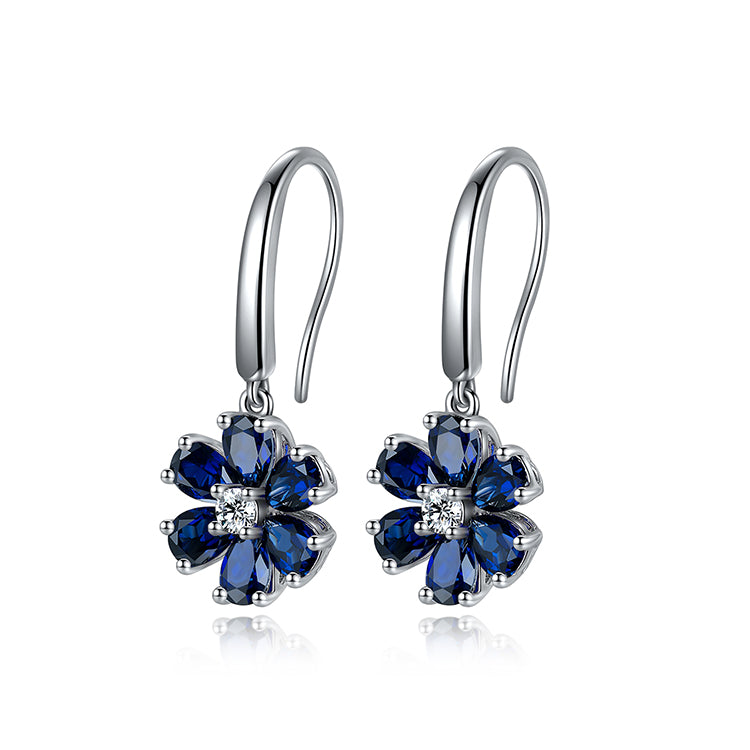 ANSTER JEWELRY 1.3 CANSTER JEWELRY TW Pear Lab Grown Emerald 18K Gold Earrings plated