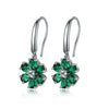 ANSTER JEWELRY 1.3 CANSTER JEWELRY TW Pear Lab Grown Emerald 18K Gold Earrings