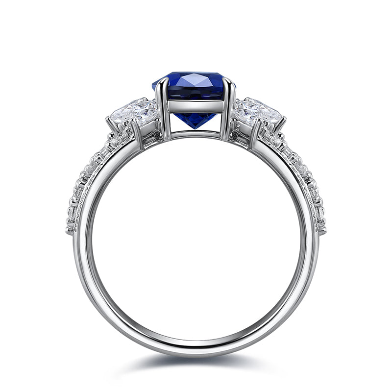 2.565ct Lab Sapphire S925 Ring