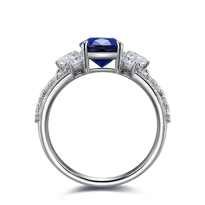 2.565ct Lab Sapphire S925 Ring