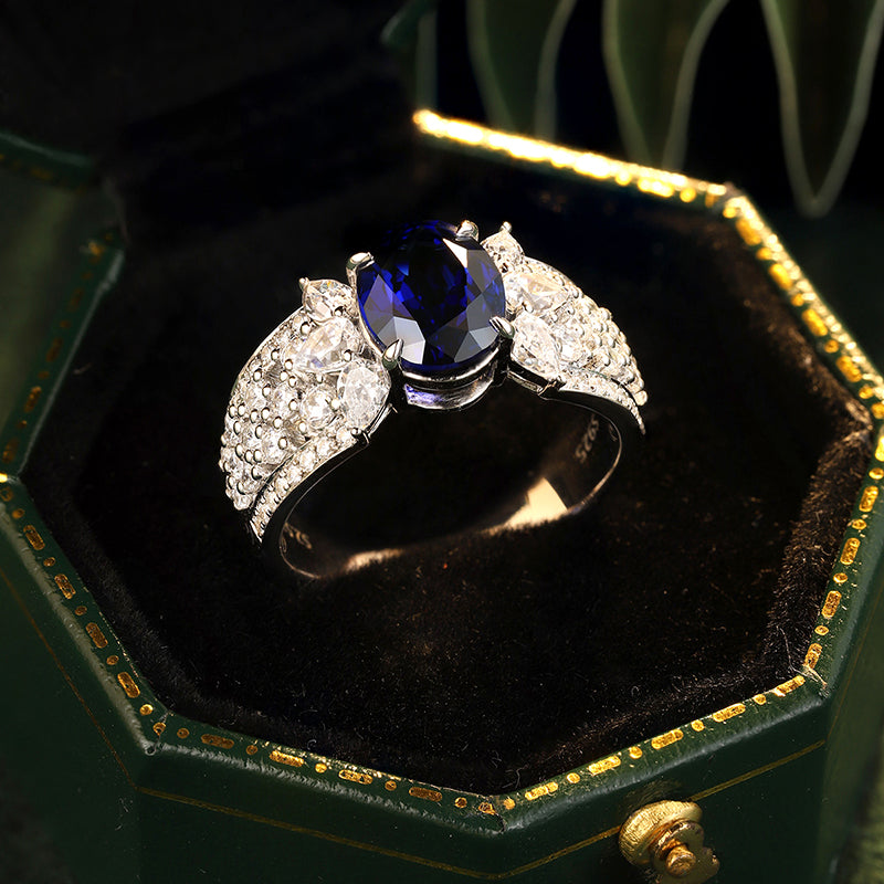2.565ct Lab Sapphire S925 Ring