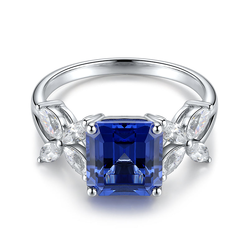 3.447ct Lab Sapphire S925 Ring