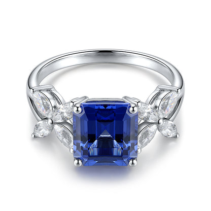 3.447ct Lab Sapphire S925 Ring