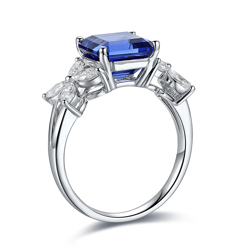 3.447ct Lab Sapphire S925 Ring